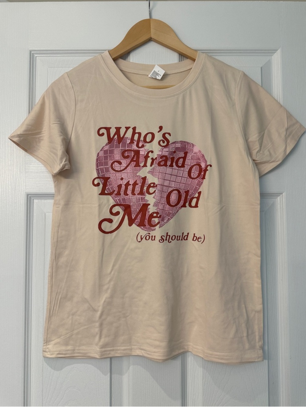 Taylor Swift “Who’s Afraid of Little Old Me” Graphic Tee - Cream